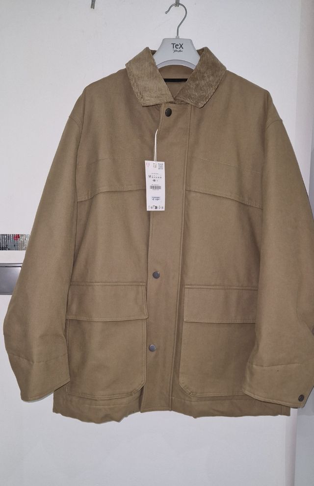 Parka Zara Hombre M Beige