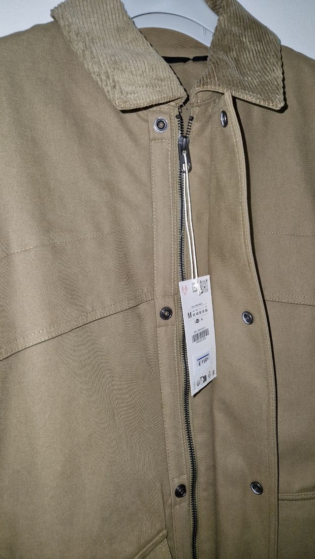 Parka Zara Hombre M Beige