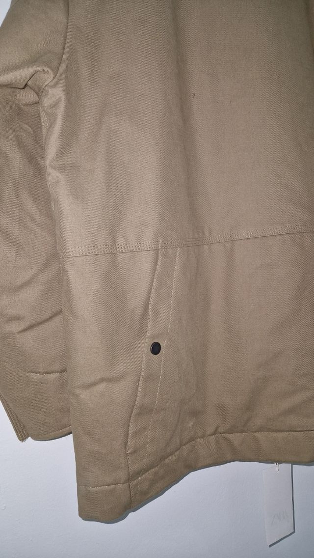 Parka Zara Hombre M Beige