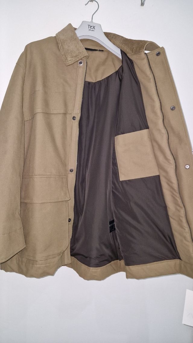 Parka Zara Hombre M Beige