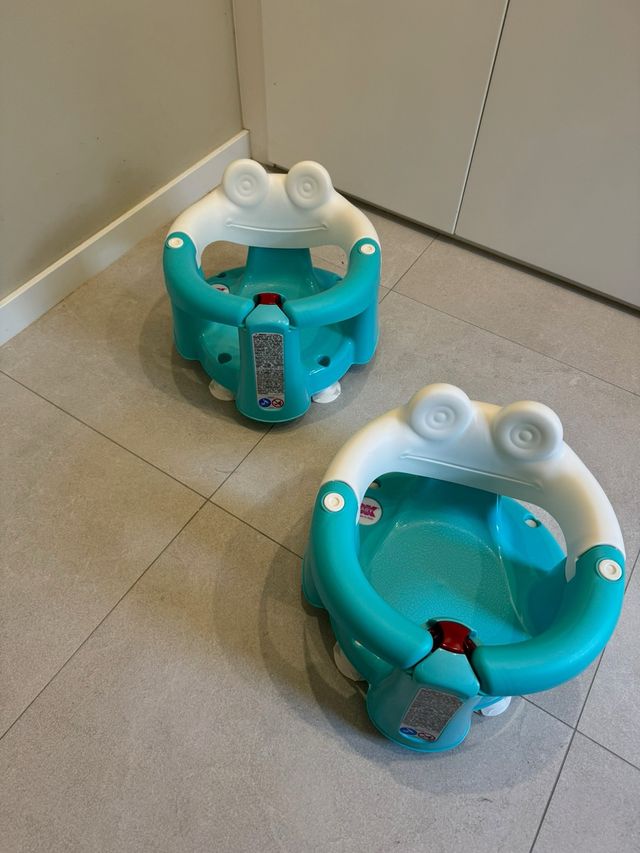 2 Asientos baño bebé Okbaby