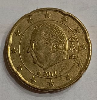 Moneda 20 céntimos euro Bélgica 2011
