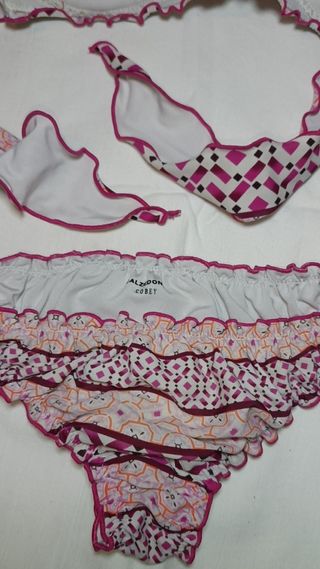 Bikini Calzedonia rosa-bianco