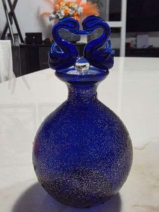 Vaso profumato blu e oro