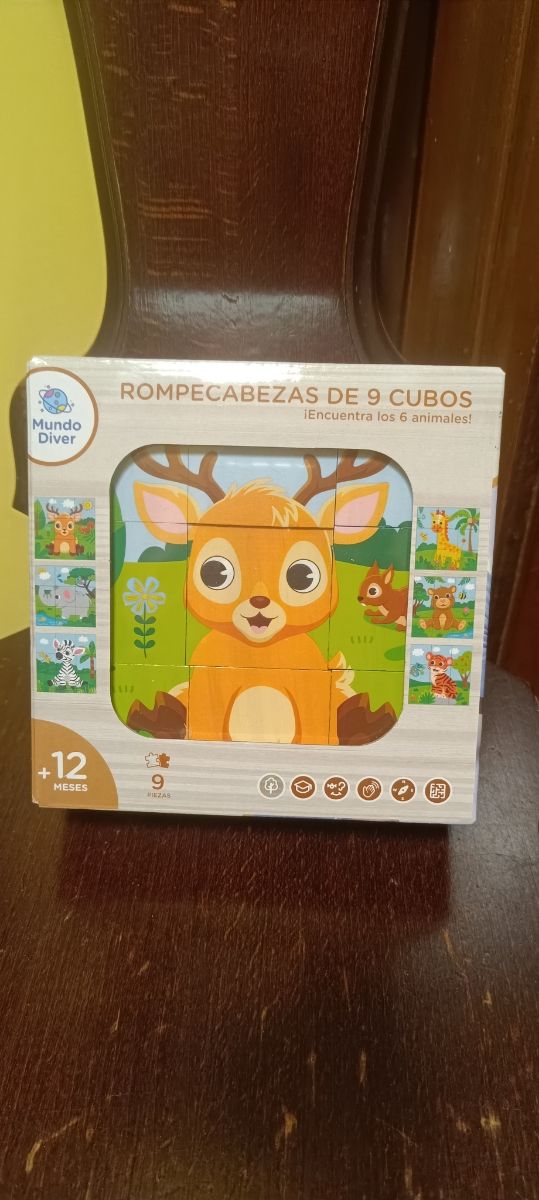 Rompecabezas infantil 9 cubos Mundo Diver NUEVO