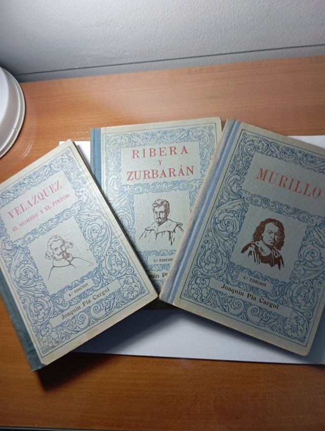 Vecchi libri di pittori spagnoli