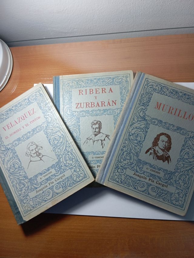 Vecchi libri di pittori spagnoli