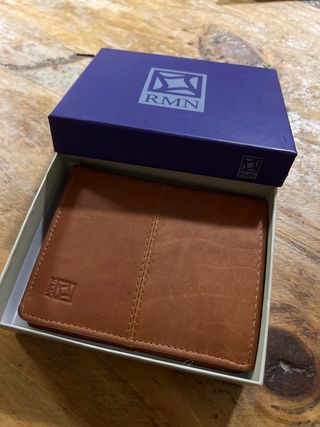 Cartera RMN marrón - Piel