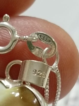 Bello Collar Corazon Ojo Shiva y Cadena Plata 925