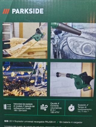 Soplador Parkside 20V - Recargable