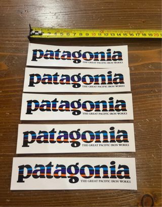 5 adesivi Patagonia Iron Works