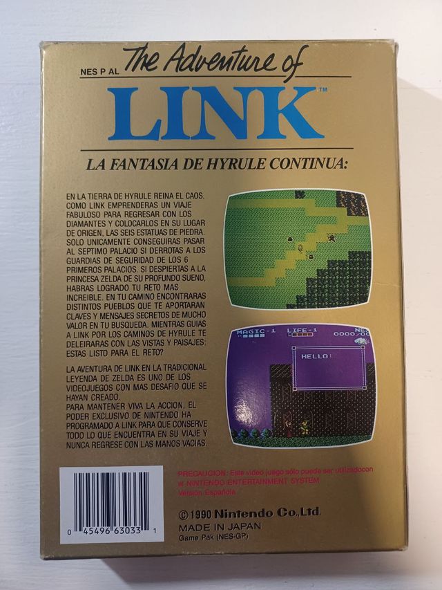 Zelda II NES - Edizione Spagnola