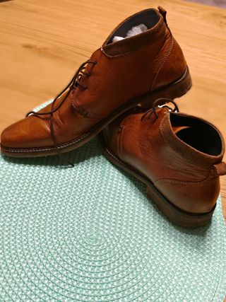 Botas Piel Marrón Hombre
