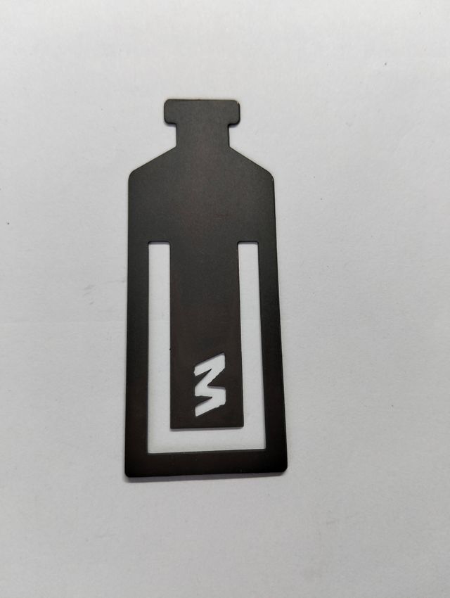 Marcapáginas metálico publicidad