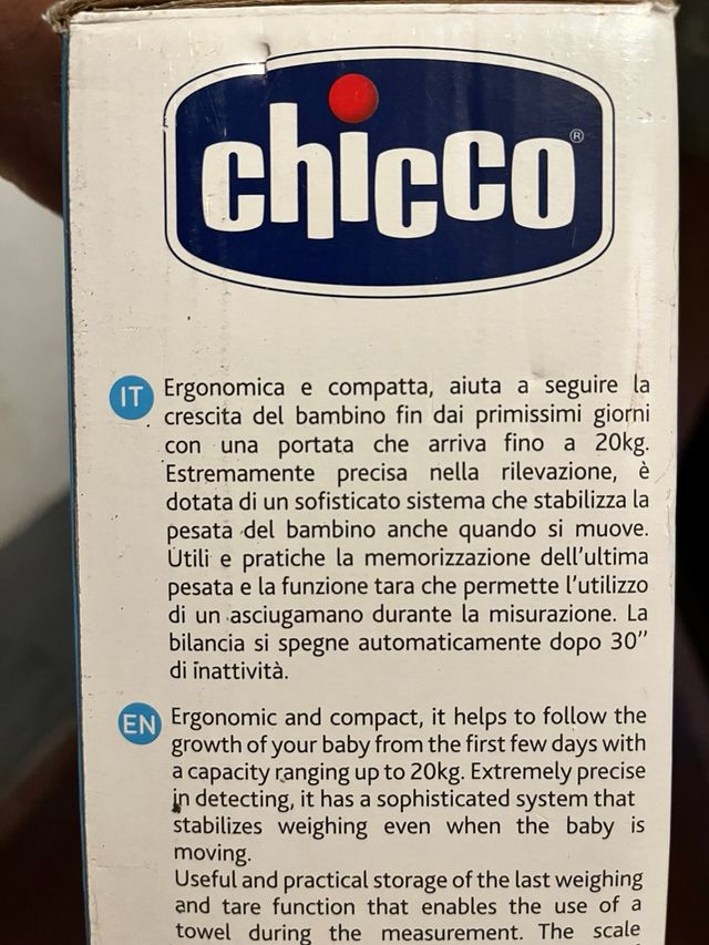 Bilancia Digitale Chicco - 20kg