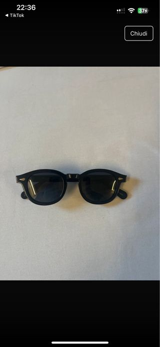 Moscot Lemtosh 46 neri nuovi imballati con scatola
