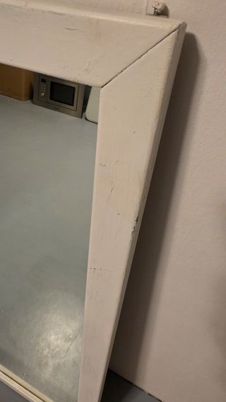 Espejo blanco madera 90x80cm