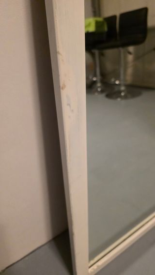 Espejo blanco madera 90x80cm