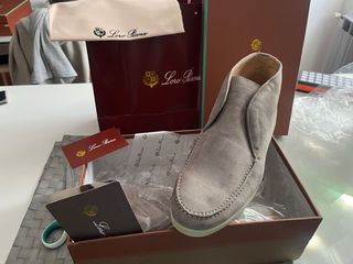 Mocassino Loro Piana summer charms walk silver 43