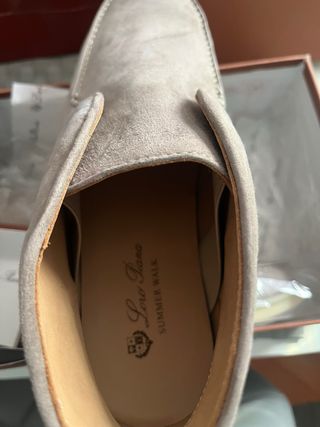 Mocassino Loro Piana summer charms walk silver 43