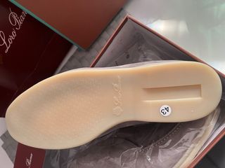 Mocassino Loro Piana summer charms walk silver 43