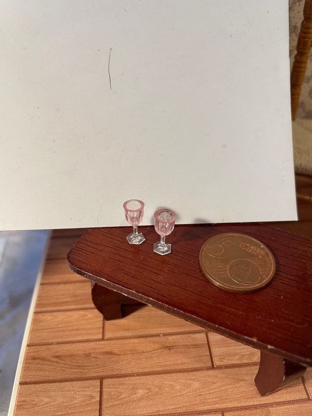Calici rosa miniatura - Dollhouse