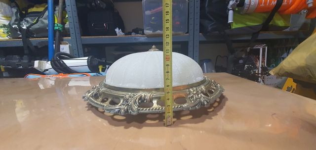 Lampara techo vintage dorada