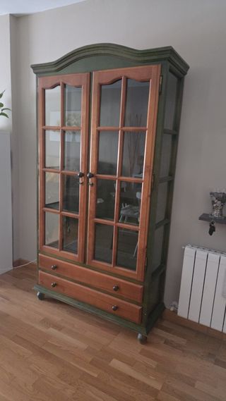 Vitrina madera-vidrio vintage