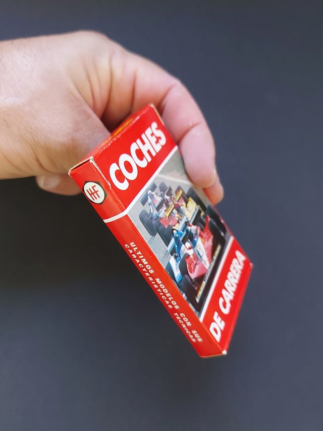 Baraja NUEVA años 80. Coches de carrera. Fournier.