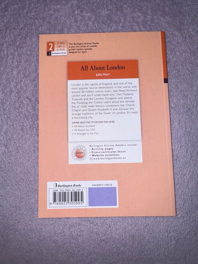 Libro 5€ ingles “all about london”