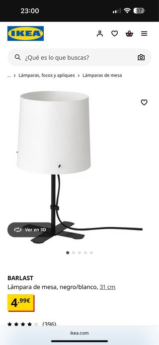 2 unidades BARLAST - Lámpara IKEA 31cm
