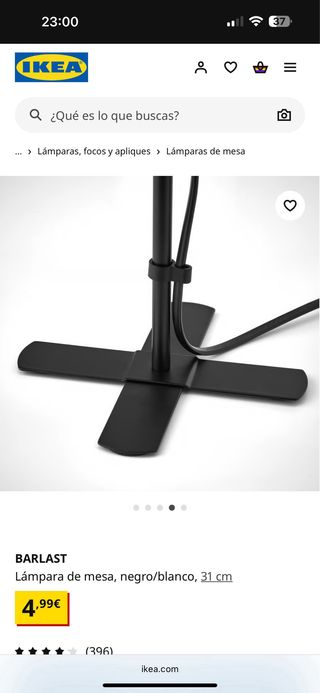 2 unidades BARLAST - Lámpara IKEA 31cm