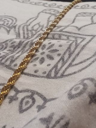 Cordón trenzado goldfilled 18k