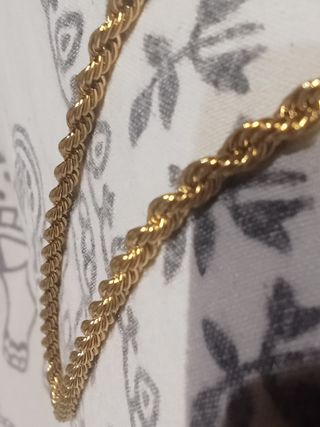 Cordón trenzado goldfilled 18k