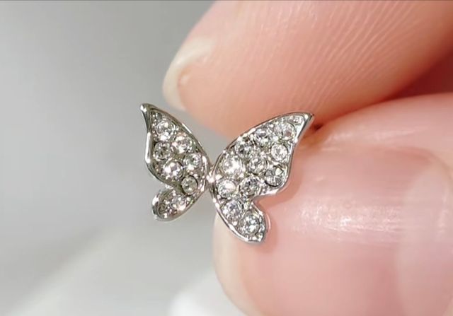 PENDIENTES MARIPOSAS ORO BLANCO
