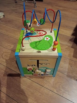 Cubo Actividades Madera Infantil