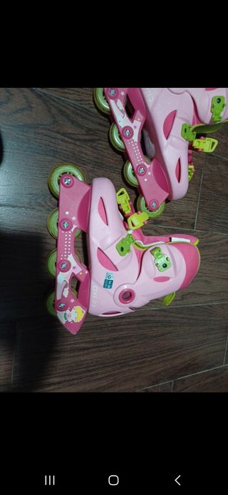 Patines infantiles rosa número 34,36