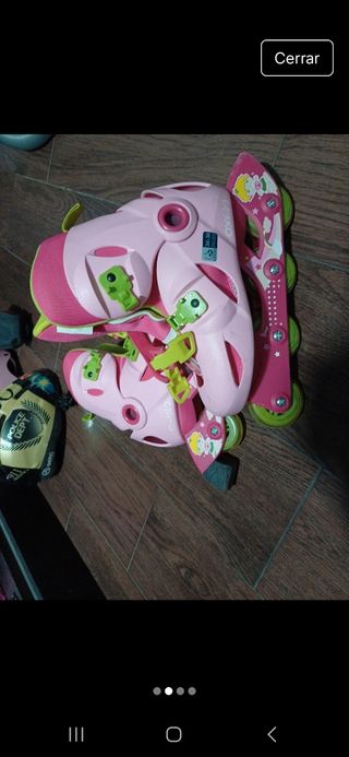 Patines infantiles rosa número 34,36