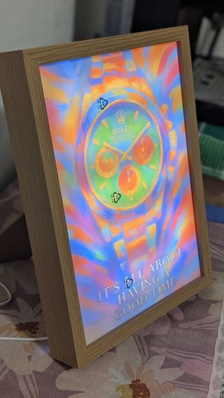 Luminaria LED Rolex - Pezzo unico