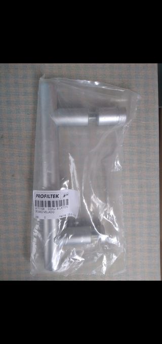 Pomos para puerta cristal 2uds