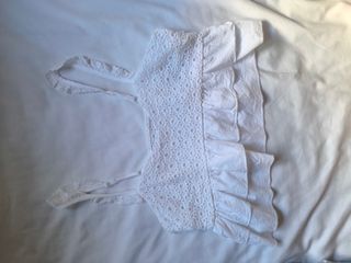 Top blanco volantes - Blusa blanca