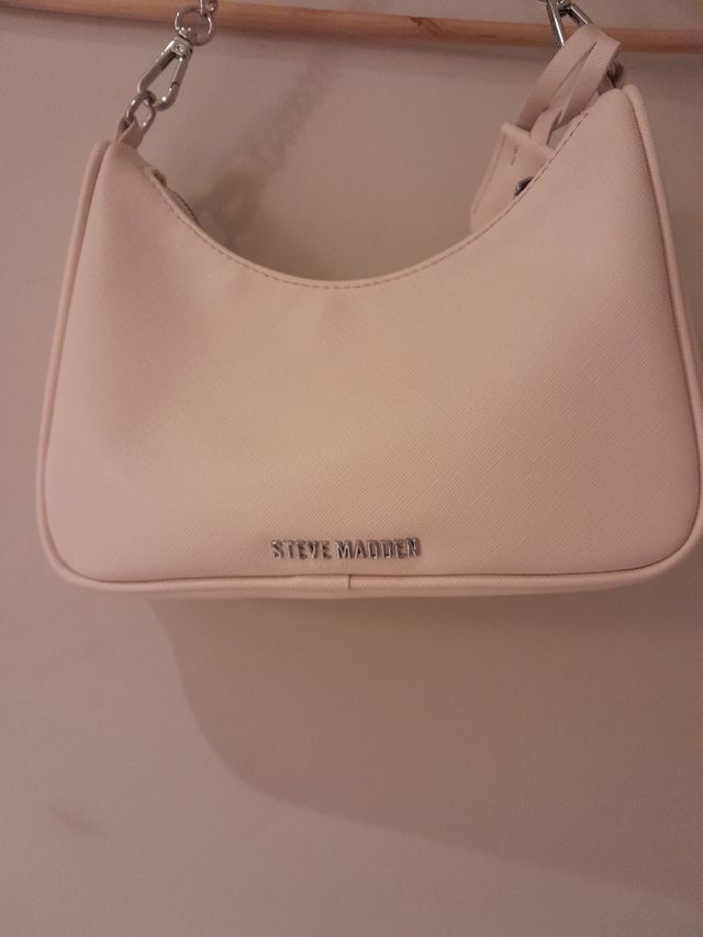 Bolso bandolera beige blanco