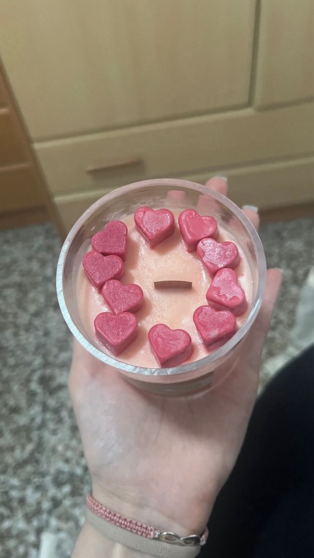 Vela aromática rosa natural