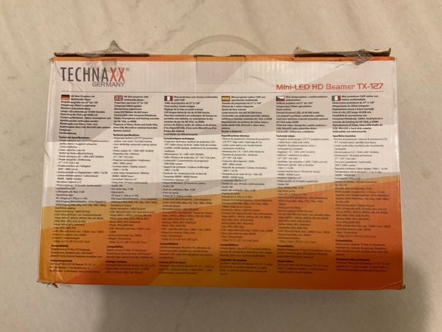 Projetor Mini-LED HD Technaxx TX-127