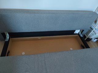 Divano letto Ikea Asarum grigio