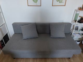 Divano letto Ikea Asarum grigio