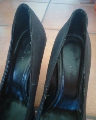 Scarpe nere con plateau