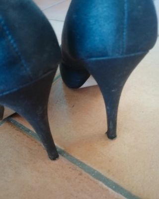 Scarpe nere con plateau