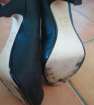 Scarpe nere con plateau