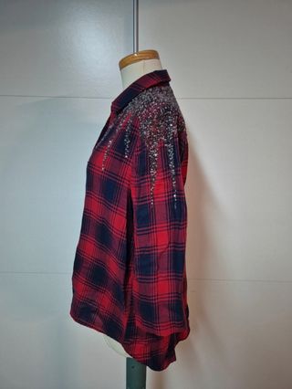 Camisa Francomina cuadros rojo-azul